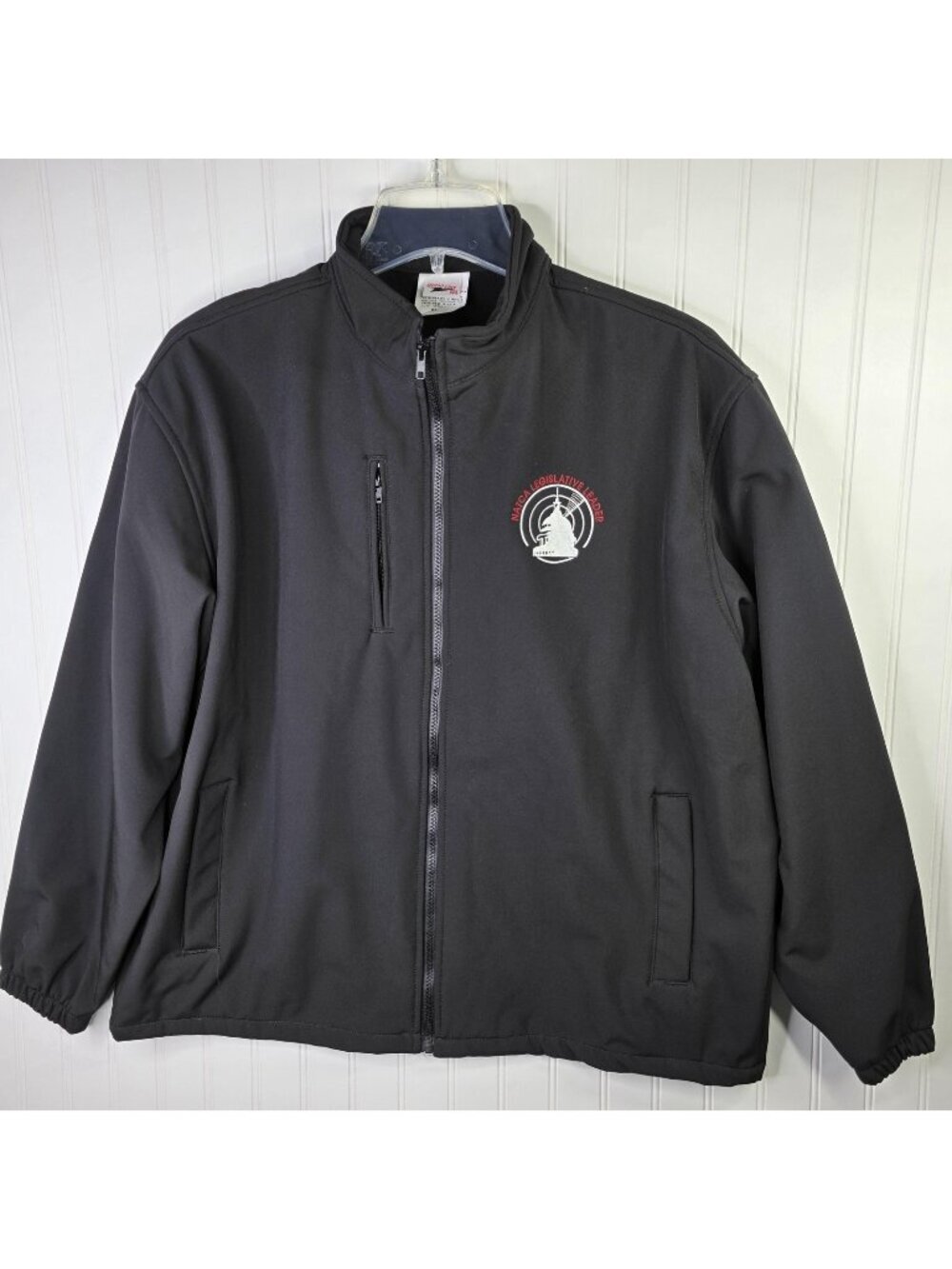 Vintage NATCA Air Traffic Controller Jacket XL Black USA Union Made ATC Aviation